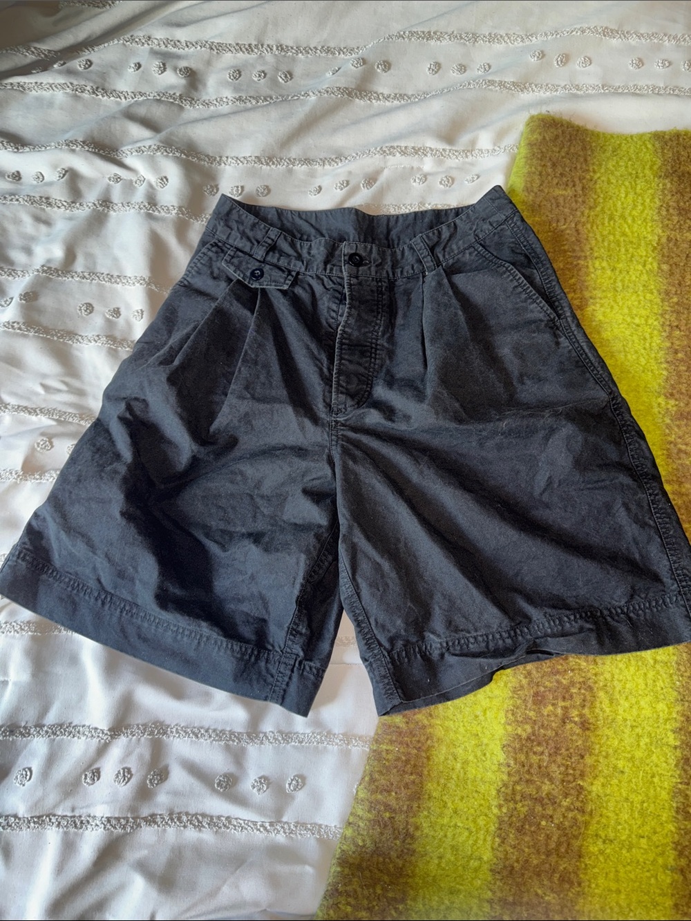 Free People Black Pleated Shorts
